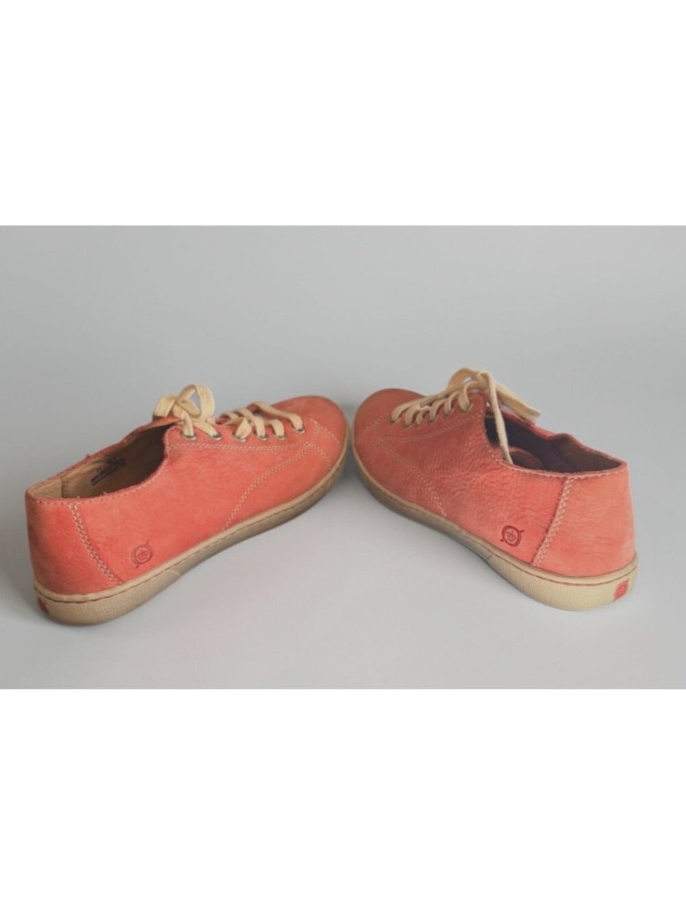 BORN Sneakers Women 7.5 Pink Leather Tennis Shoes Lace Up W52211 - Picture 11 of 14
